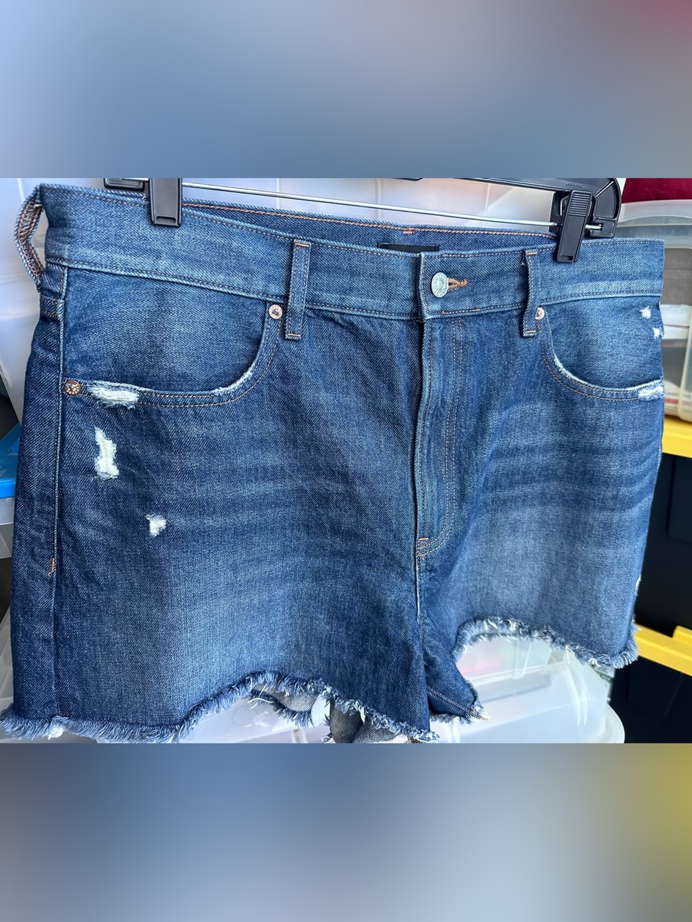 Express Mom Shorts Super High Rise